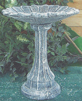 Photo of Birdbath - Lamppost Base - Sunflower Top - Marquis Gardens